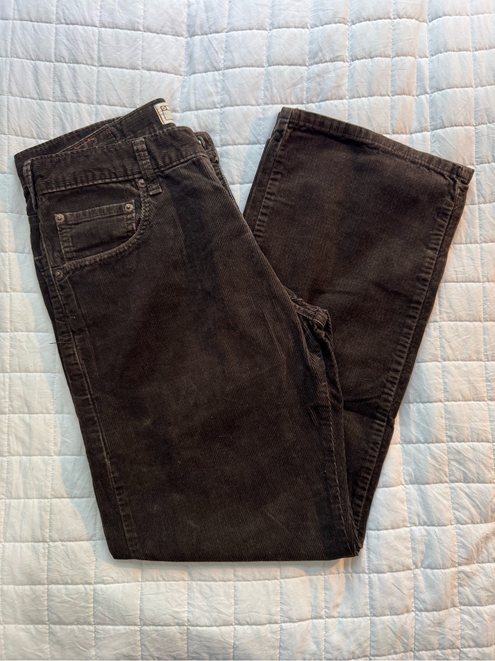Levi Strauss Signature Brown Corduroy Straight Fit Pants W30 L30